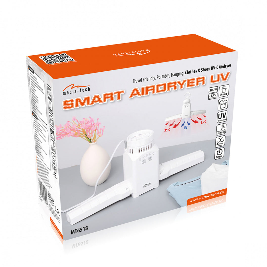 Mobilní nástěnná sušička vzduchu na oblečení, obuv atd. s UV dezinfekcí SMART AIRDRYER UV