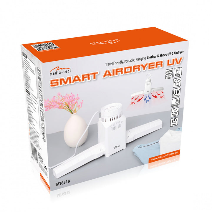 Mobilní nástěnná sušička vzduchu na oblečení, obuv atd. s UV dezinfekcí SMART AIRDRYER UV