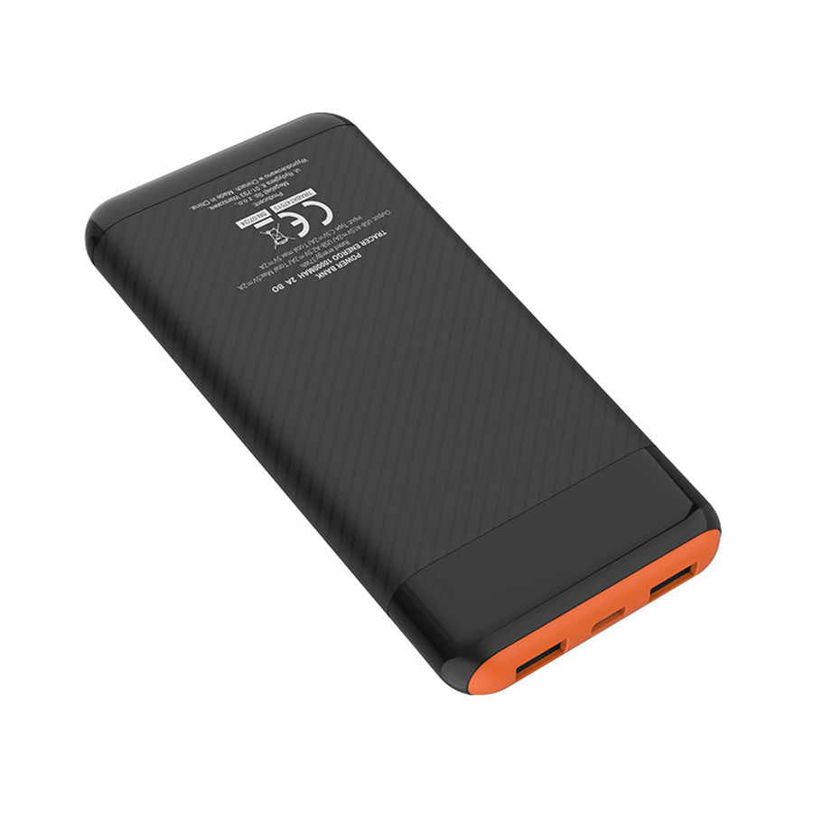 Powerbanka Tracer, 10000 mAh, černo-oranžová, USB C, 2A, EnerGo