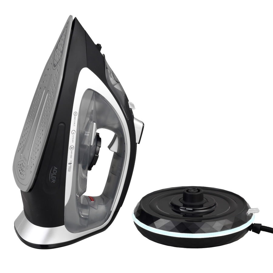 Bezdrátová napařovací žehlička Adler, keramická deska, 2800 W, AD 5043