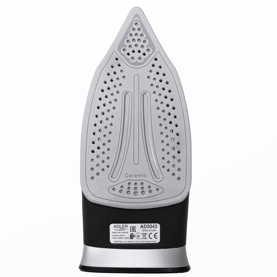 Bezdrátová napařovací žehlička Adler, keramická deska, 2800 W, AD 5043