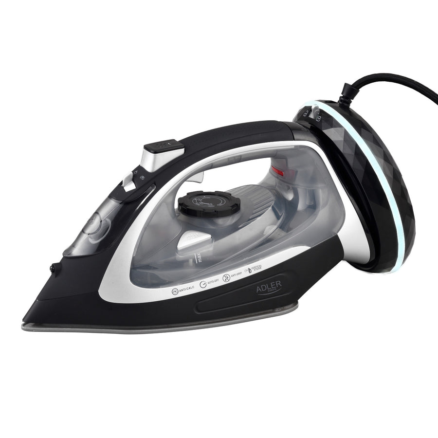 Bezdrátová napařovací žehlička Adler, keramická deska, 2800 W, AD 5043