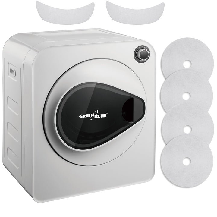 Elektrická sušička prádla GreenBlue, náplň 3 kg, GB405+ 2ks. Sada filtrů pro sušičku prádla GreenBlue GB483