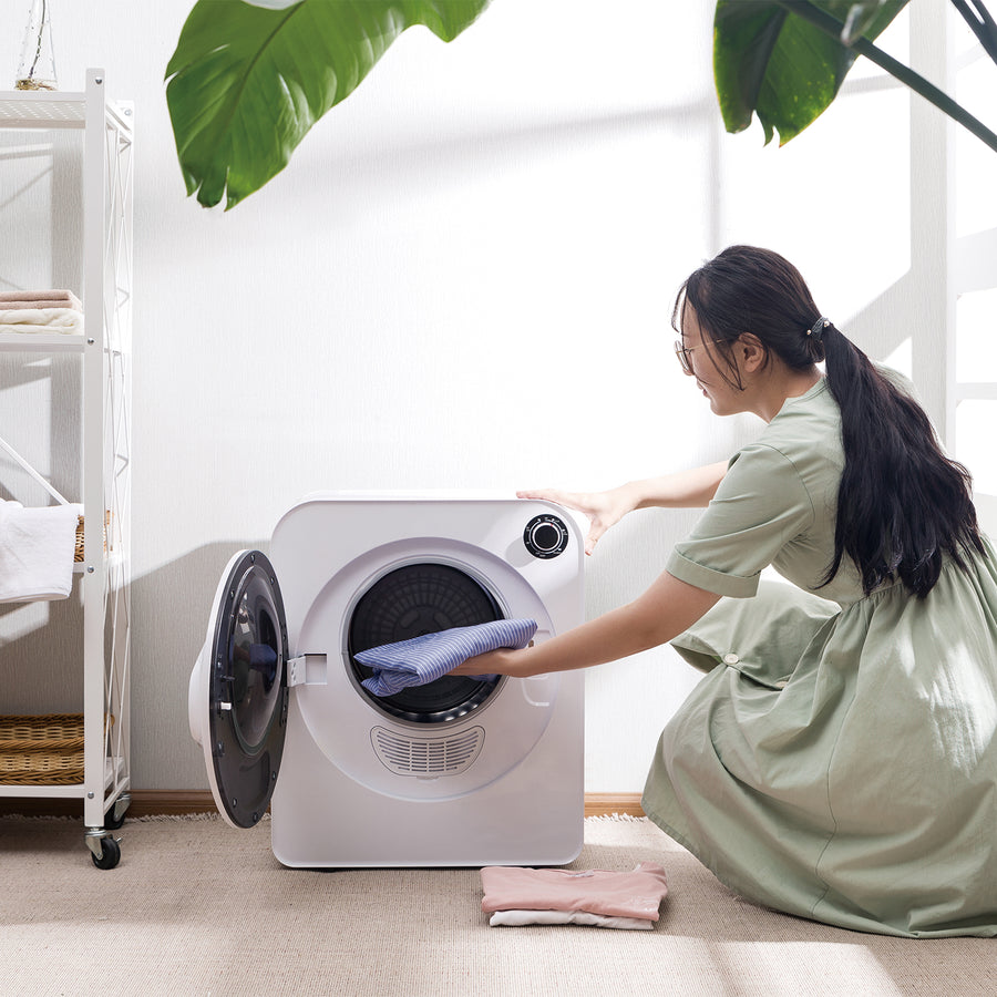 GreenBlue elektrická sušička prádla, náplň 3 kg, GB405+4ks GreenBlue GB483 sada filtrů pro sušičku prádla , 1x vstup, 2x výstup