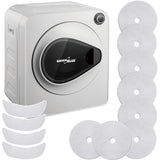 GreenBlue elektrická sušička prádla, náplň 3 kg, GB405+4ks GreenBlue GB483 sada filtrů pro sušičku prádla , 1x vstup, 2x výstup