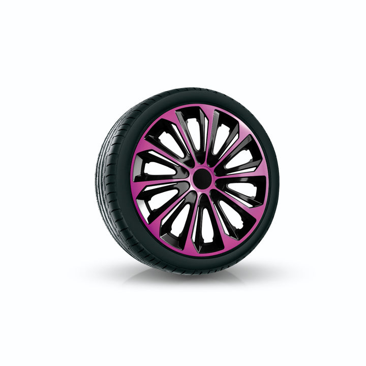 Univerzální kryt náboje 14'' NRM Strong Duo růžový/černý 1 kus