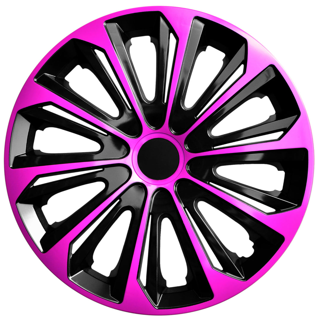 Univerzální kryt náboje 14'' NRM Strong Duo růžový/černý 1 kus