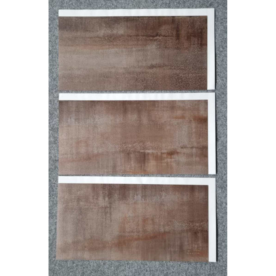 Fliesana samolepicí obklady a dlažba, sada 3 kusů, voděodolné, design přírodního kamene, rezavá barva