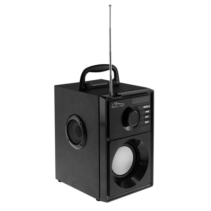 Bezdrátový reproduktor Media-Tech, Bluetooth 5.1, FM rádio, AUX, RMS 15 W, MT3179