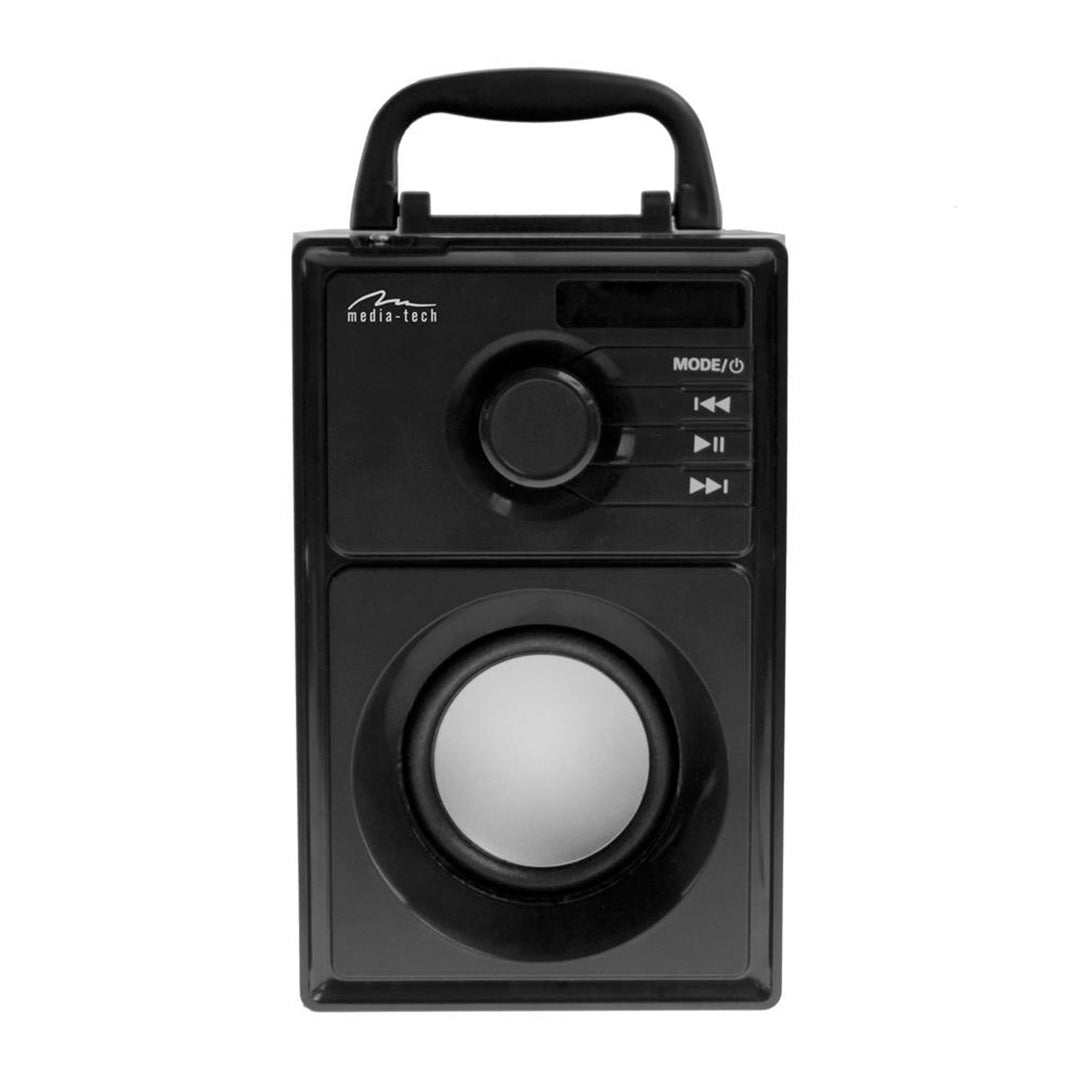 Bezdrátový reproduktor Media-Tech, Bluetooth 5.1, FM rádio, AUX, RMS 15 W, MT3179