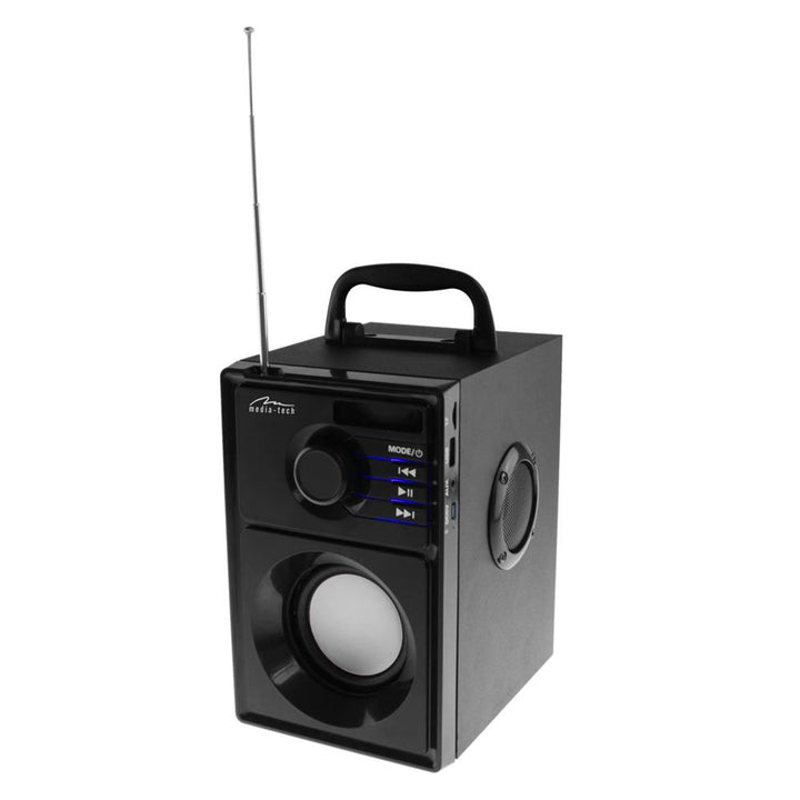 Bezdrátový reproduktor Media-Tech, Bluetooth 5.1, FM rádio, AUX, RMS 15 W, MT3179