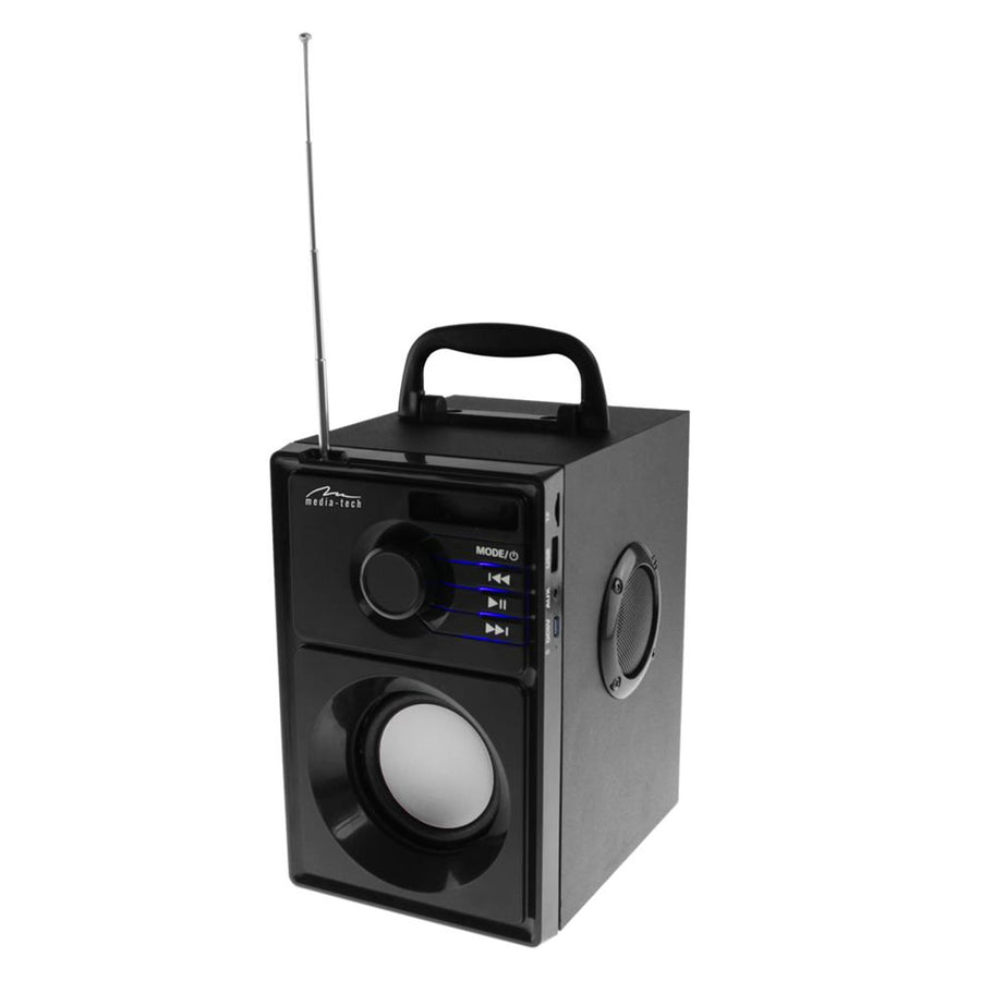 Bezdrátový reproduktor Media-Tech, Bluetooth 5.1, FM rádio, AUX, RMS 15 W, MT3179