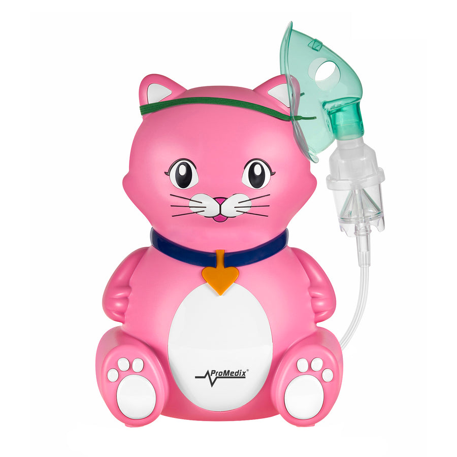Promedix inhalátor pro děti, sada nebulizátor, masky, filtry, PR-816 + infračervený bezkontaktní lékařský teploměr Promedix PR-960
