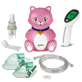 Promedix inhalátor pro děti, sada nebulizátor, masky, filtry, PR-816 + infračervený bezkontaktní lékařský teploměr Promedix PR-960