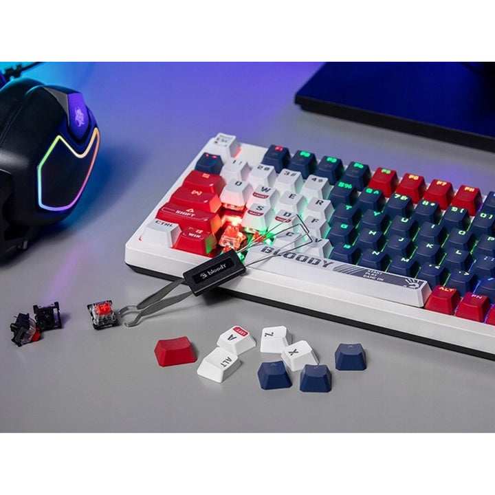 Mechanická klávesnice A4TECH BLOODY S98 USB Sports Navy (spínače BLMS Red Plus)