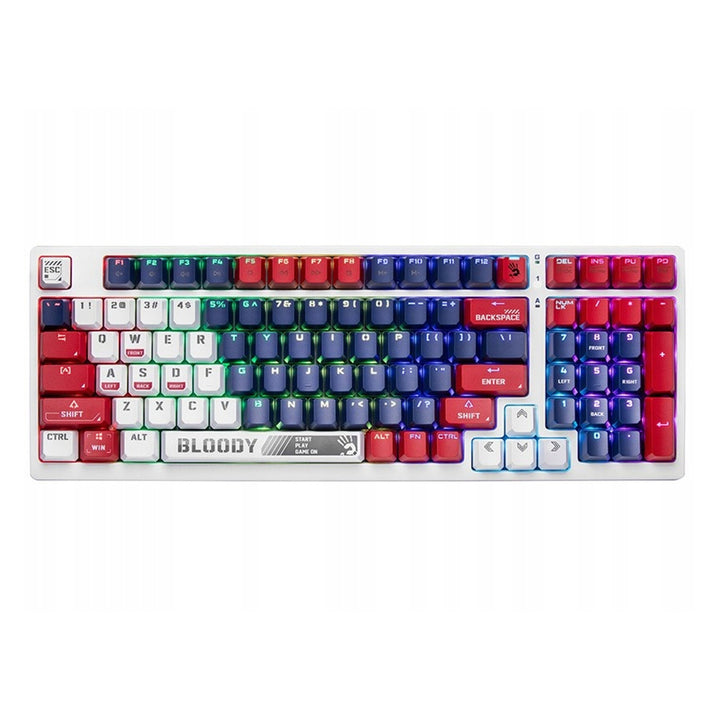 Mechanická klávesnice A4TECH BLOODY S98 USB Sports Navy (spínače BLMS Red Plus)