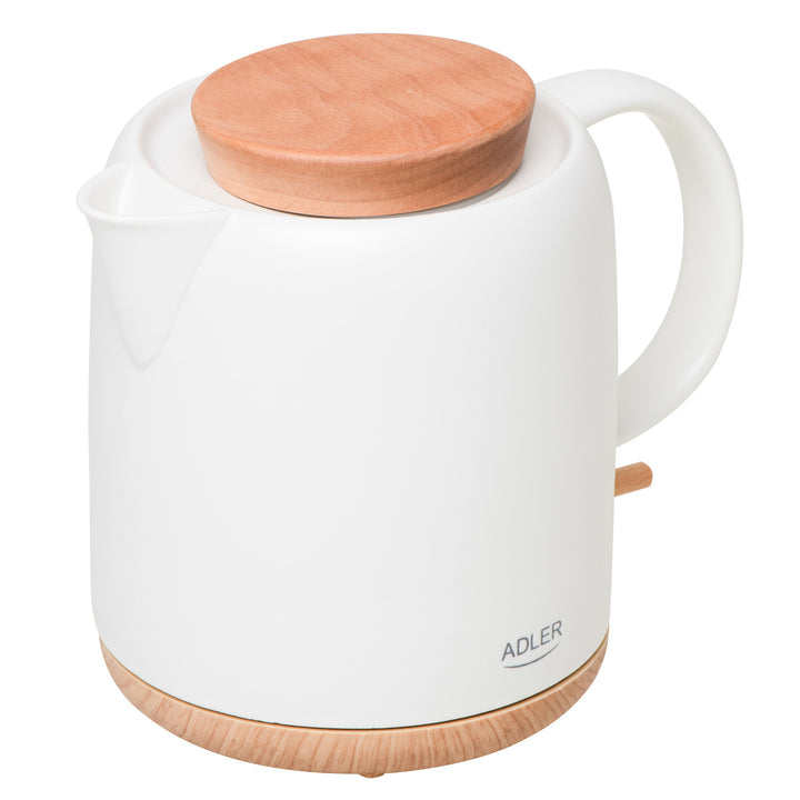 Keramická rychlovarná konvice 1,0 l, 1200 W, ecru, Adler AD 1304