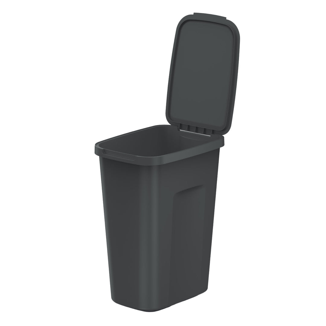 Odpadkový koš Keden, objem 35 litrů, černý, COMPACTA Q PLUS