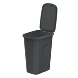 Odpadkový koš Keden, objem 35 litrů, černý, COMPACTA Q PLUS