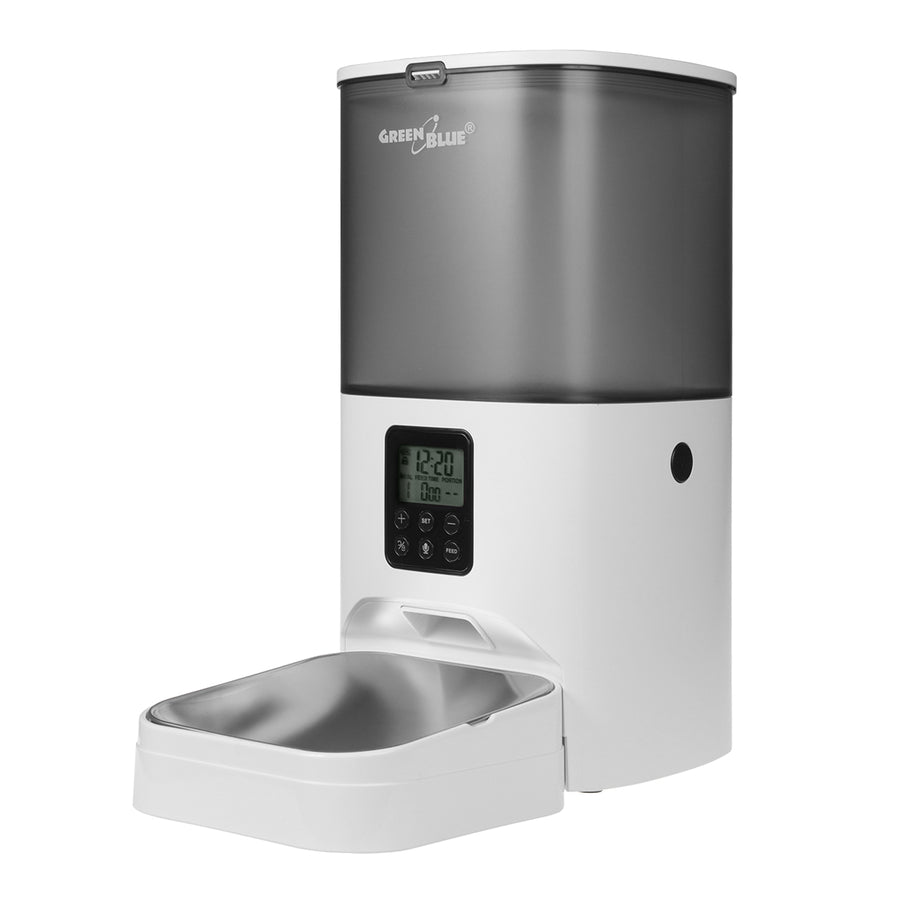 GreenBlue GB392 automatický dávkovač vody / napáječka pro zvířata + GreenBlue GB393 automatický dávkovač krmiva pro zvířata + 60x40cm, 50ks podložka, GB495