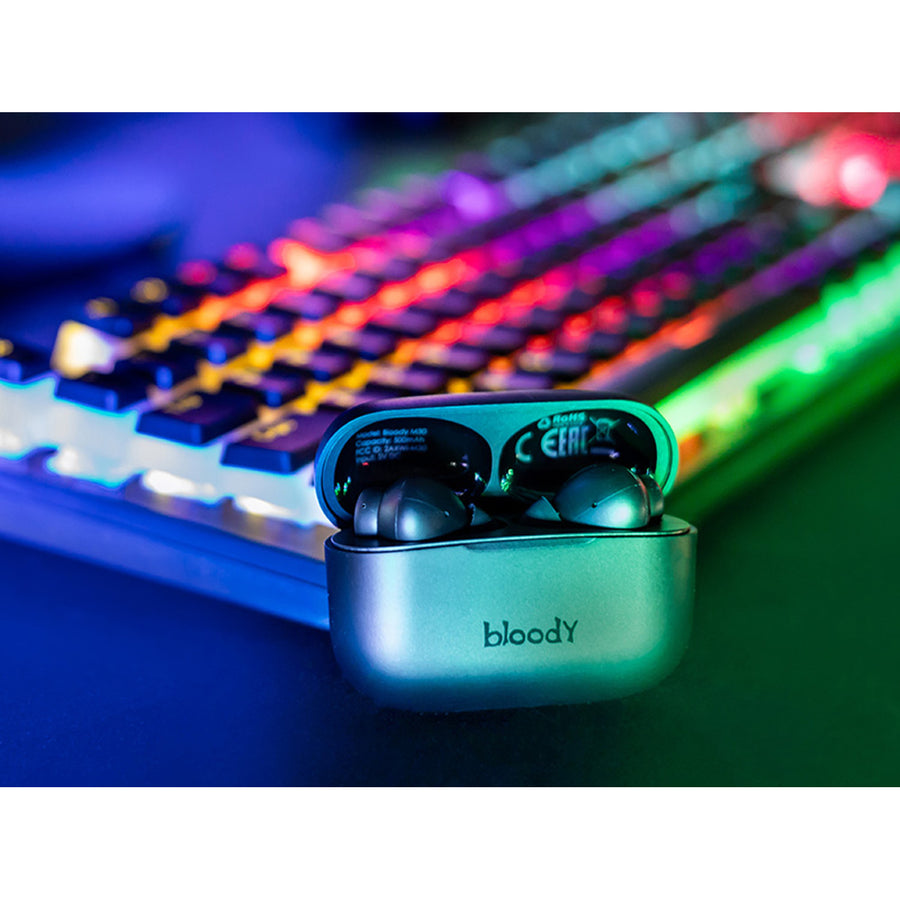 Bezdrátová sluchátka A4TECH, Bluetooth 5.0, BLOODY TWS M30 Black