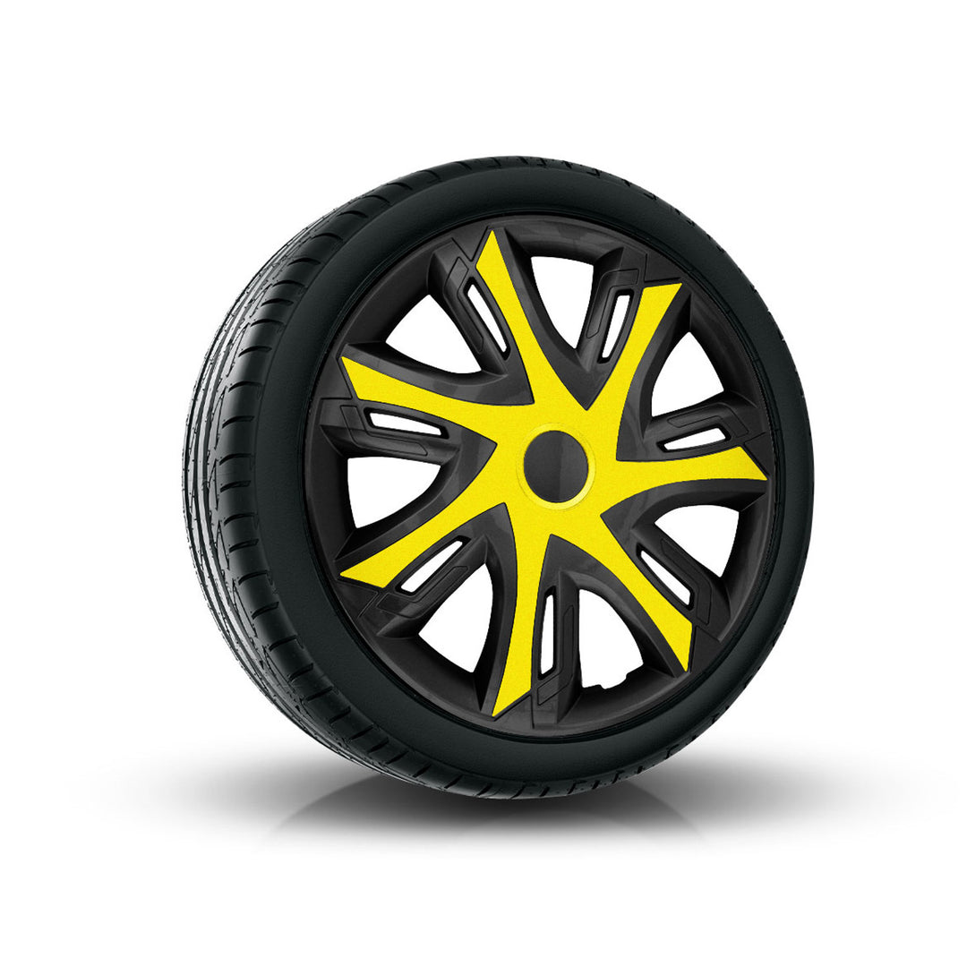 NRM N-Power univerzální kryt náboje 15'' dvoubarevný černý/žlutý 1 kus