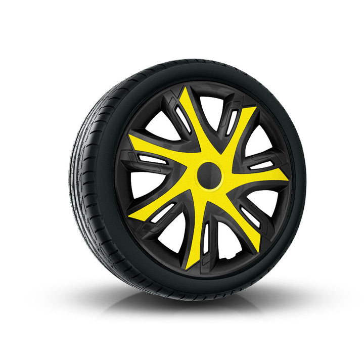 NRM N-Power univerzální kryt náboje 15'' dvoubarevný černý/žlutý 1 kus