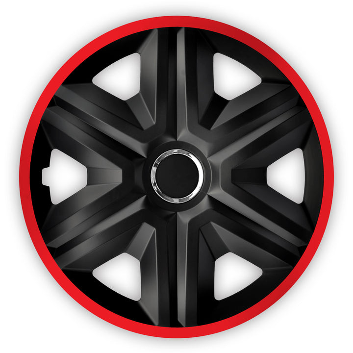 16'' NRM Fast Lux univerzální kryt náboje černý/červený 1 ks