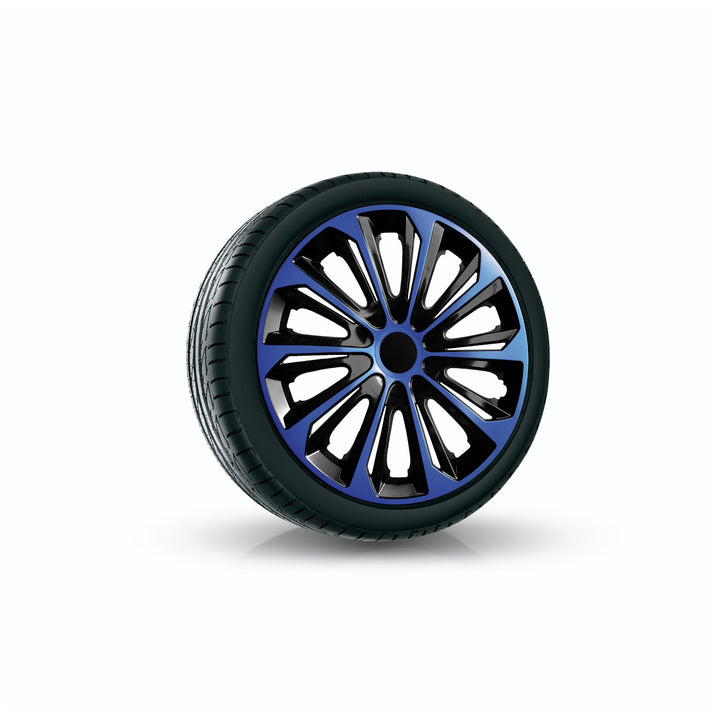 Univerzální kryt náboje 16'' NRM Strong Duo modrý/černý 1 kus