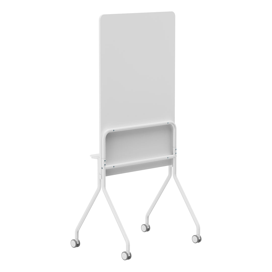 Mobilní tabule Ergo Office se suchým stíráním, vertikální orientace, bílá, jednostranná, s policí, rozměry tabule 1190x790 mm, ER-305