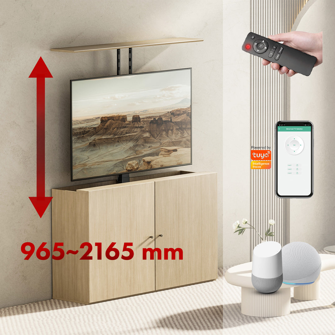 Elektrický stropní a podlahový úchyt, výsuvný Maclean, 43''-88'', VESA 600x400, max. 60 kg, 100-240V AC,50/60Hz