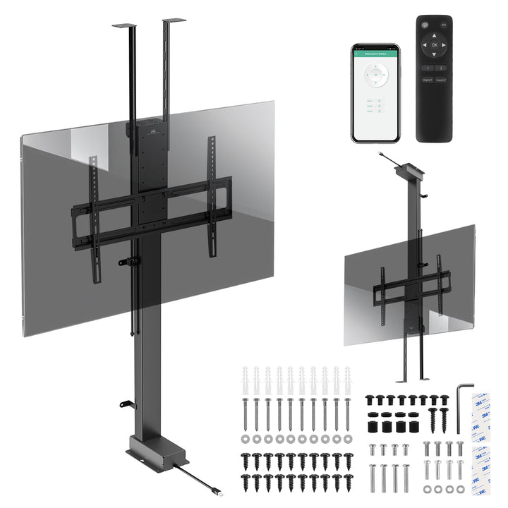 Elektrický stropní a podlahový úchyt, výsuvný Maclean, 43''-88'', VESA 600x400, max. 60 kg, 100-240V AC,50/60Hz