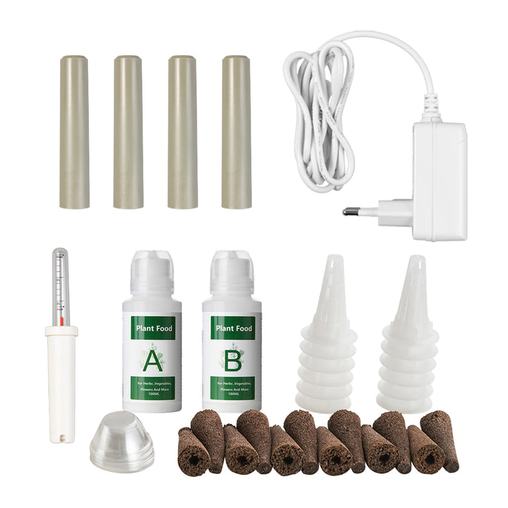 Inteligentní systém pro pěstování pokojových rostlin GreenBlue, SMART hrnec, objem 4 l, pro 12 rostlin, LED diody s plným spektrem, GB133