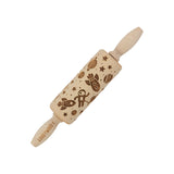 Gravírovaný váleček na dort Goody Woody, 23,5 cm, bukové dřevo, design kosmu