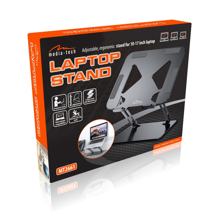 Nastavitelný ergonomický stojan na notebook 10-17 palců LAPTOP STAND Media-Tech MT2661