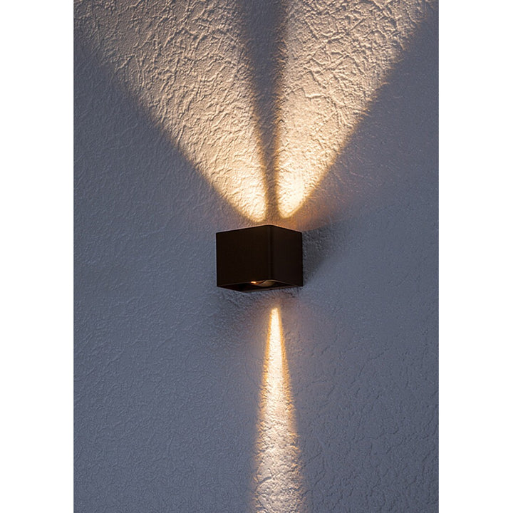 Venkovní nástěnné svítidlo Rabalux Hallstatt 10W IP54 hnědé barvy