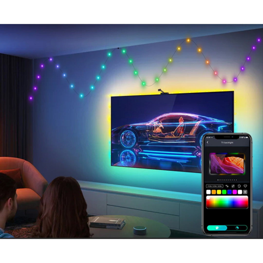 Venkovní osvětlení Rabalux, RGB LED string, IP44, Wi-Fi, Bluetooth, Biri