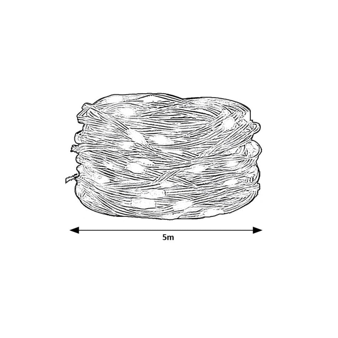Venkovní osvětlení Rabalux, RGB LED string, IP44, Wi-Fi, Bluetooth, Biri