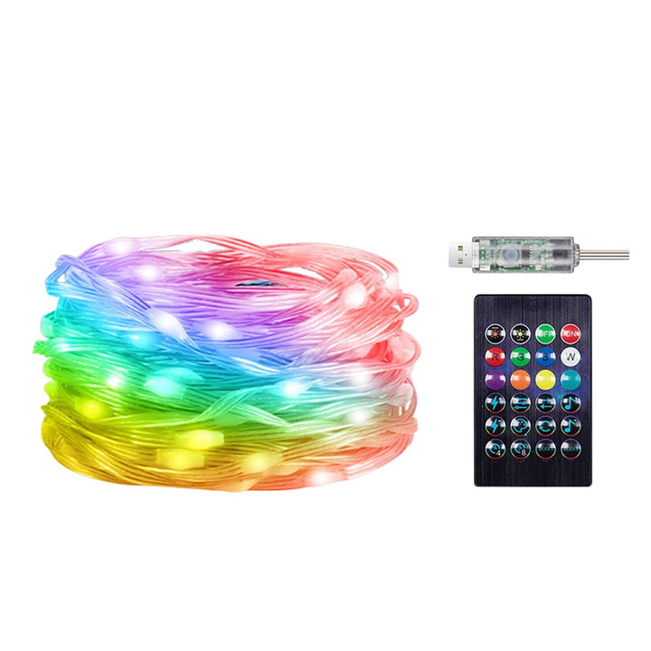 Venkovní osvětlení Rabalux, RGB LED string, IP44, Wi-Fi, Bluetooth, Biri