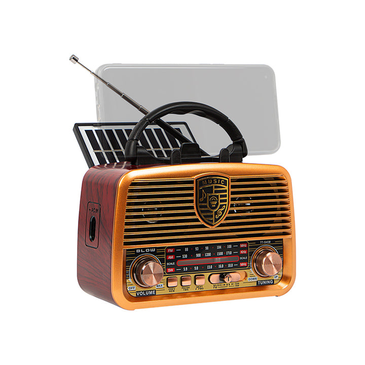 Přenosné solární rádio AM/FM BT BLOW RA10 s vynikající kvalitou zvuku