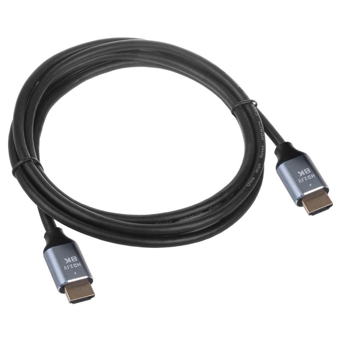 Elektrický stropní držák Maclean, max. VESA 600x400, pro šikmé stěny, dálkové ovládání, 32"-70", 35 kg, MC-880 + kabel Maclean HDMI 2.1a, 3 m, 8K HDR, MCTV-442