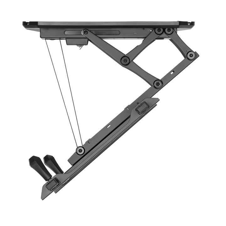 Elektrický stropní držák Maclean, max. VESA 600x400, pro šikmé stěny, dálkové ovládání, 32"-70", 35 kg, MC-880 + kabel Maclean HDMI 2.1a, 3 m, 8K HDR, MCTV-442