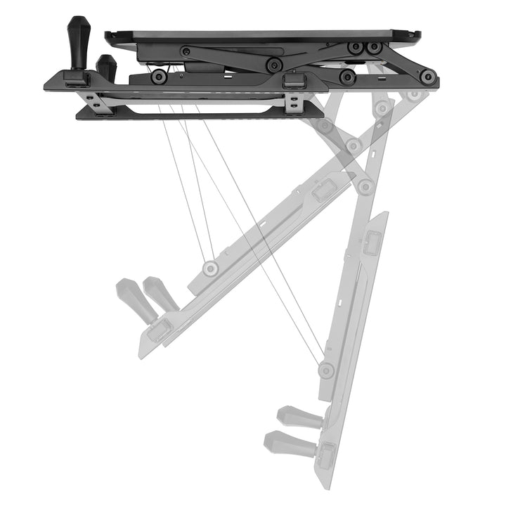 Elektrický stropní držák Maclean, max. VESA 600x400, pro šikmé stěny, dálkové ovládání, 32"-70", 35 kg, MC-880 + kabel Maclean HDMI 2.1a, 3 m, 8K HDR, MCTV-442