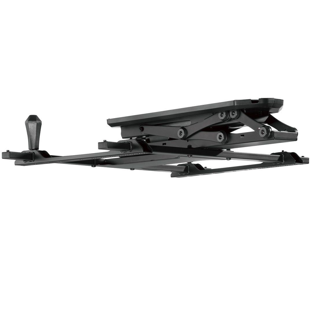 Elektrický stropní držák Maclean, max. VESA 600x400, pro šikmé stěny, dálkové ovládání, 32"-70", 35 kg, MC-880 + kabel Maclean HDMI 2.1a, 3 m, 8K HDR, MCTV-442