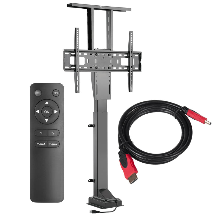 Elektrický prodlužovací držák Maclean, 37''-65'', VESA 600x400, max. 50 kg, MC-866 + HDMI 2.0 4K 3D UHD 1,8 m KABEL 48 bitů