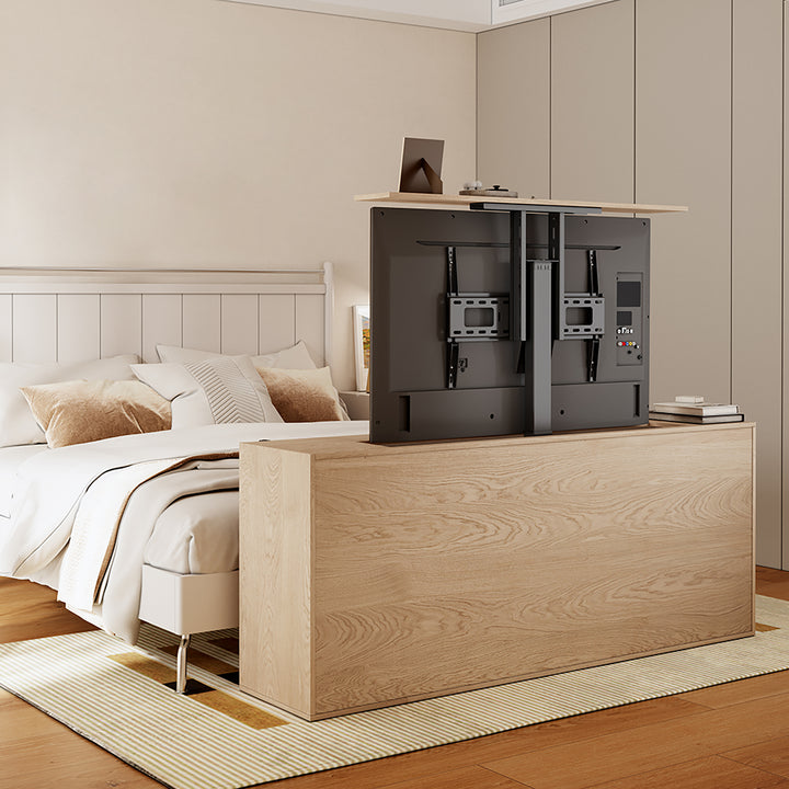 Elektrický výsuvný držák pro Maclean, TUYA, 37''-80'', VESA 600x400, max. 60 kg, MC-866T + HDMI 2.0 4K 3D UHD 1,8 m KABEL 48 bitů
