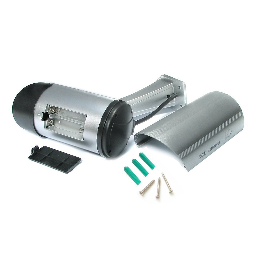 Atrapa kamery s blikající LED IR1100 S IR outdoor, stříbrná, 4 kusy