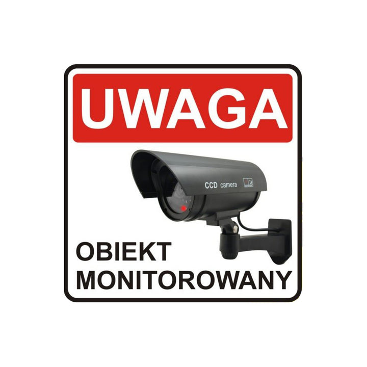Atrapa kamery s blikající LED IR1100 B IR outdoor, černá, 2 kusy