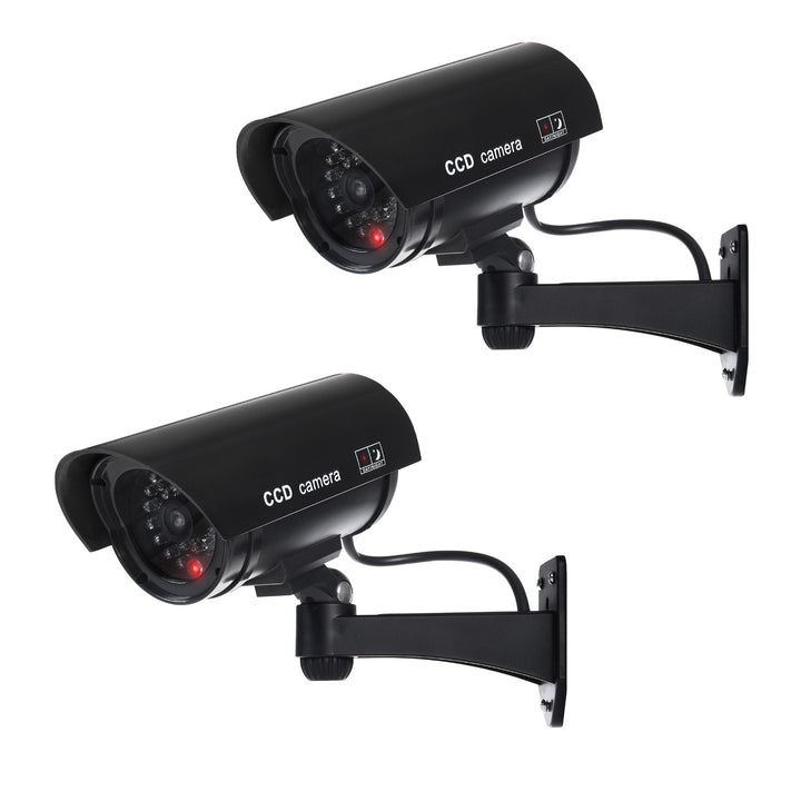 Atrapa kamery s blikající LED IR1100 B IR outdoor, černá, 2 kusy