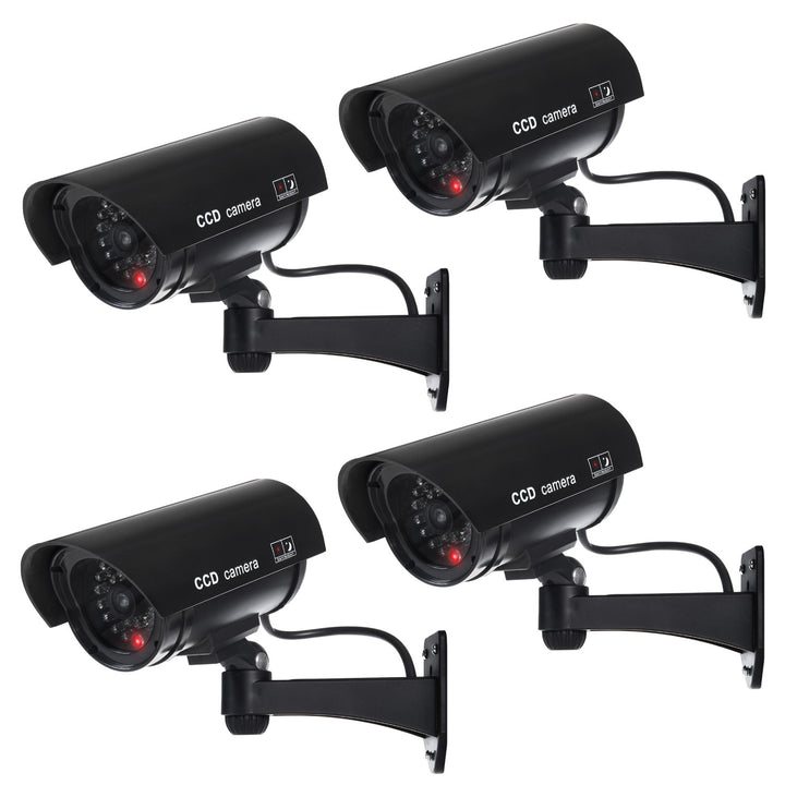 Atrapa kamery s blikající LED IR1100 B IR outdoor, černá, 4 kusy